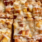 Warm Country-Style Flaky Apple Pie Bars