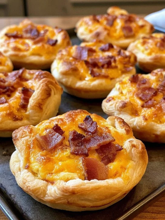 Holiday-Table Baked Bacon, Egg, and Cheese Pinwheels