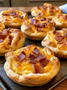 Holiday-Table Baked Bacon, Egg, and Cheese Pinwheels