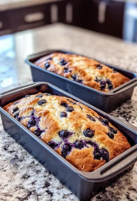 Easy Blueberry Cream Cheese Bread Recipe Homemade Blueberry Cream Cheese Loaf Best Brunch Blueberry Bread Simple Blueberry...