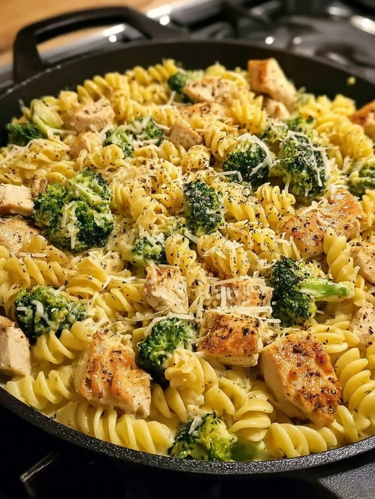 Easy Chicken and Broccoli Pasta — creamy, comforting & weeknight-ready