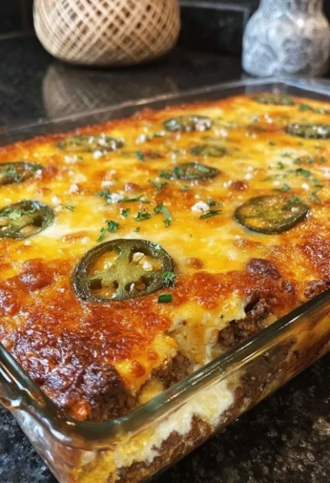 Chili Rellenos Casserole Cheesy Mild Pepper Comfort Food