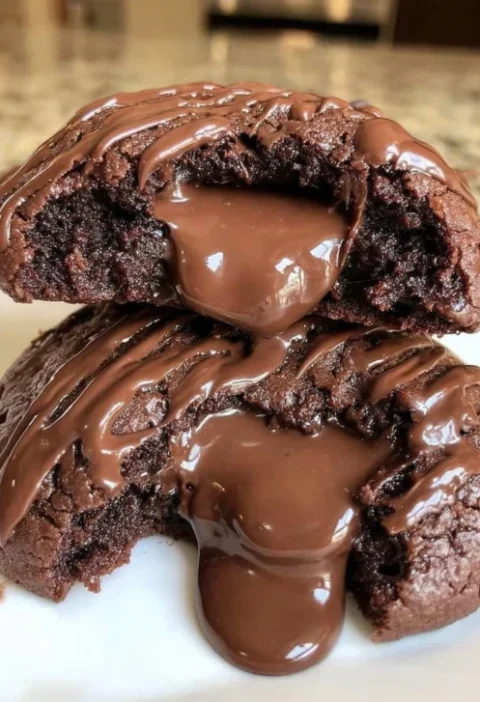 Easy Chocolate Lava Brownie Cookies Recipe Homemade Lava Brownie Cookies Guide Gluten-free Chocolate Lava Cookies Best Cho...