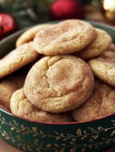 Easy Christmas Snickerdoodles — soft, chewy & cinnamon-sugar festive