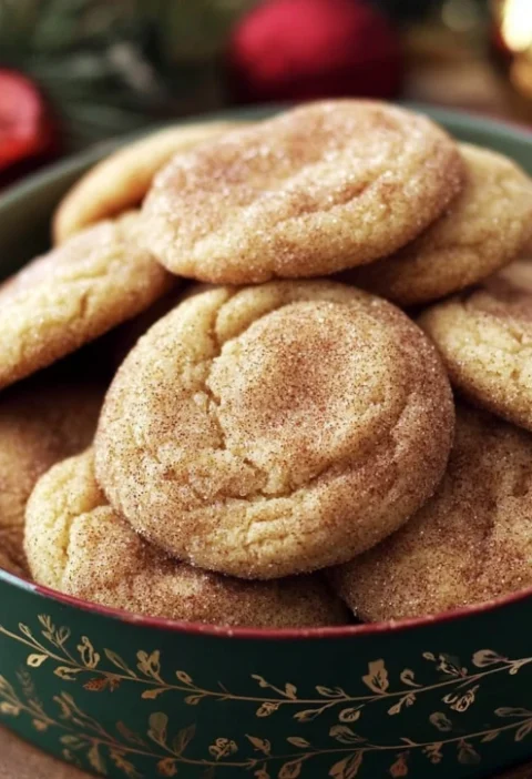 Easy Christmas Snickerdoodle Recipe Soft Chewy Snickerdoodles For Christmas Festive Cinnamon Sugar Snickerdoodles Best Sof...