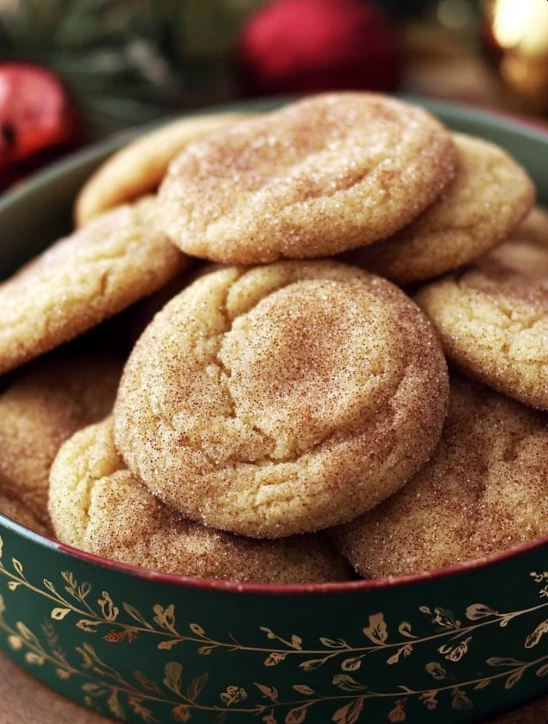 Easy Christmas Snickerdoodle Recipe Soft Chewy Snickerdoodles For Christmas Festive Cinnamon Sugar Snickerdoodles Best Sof...