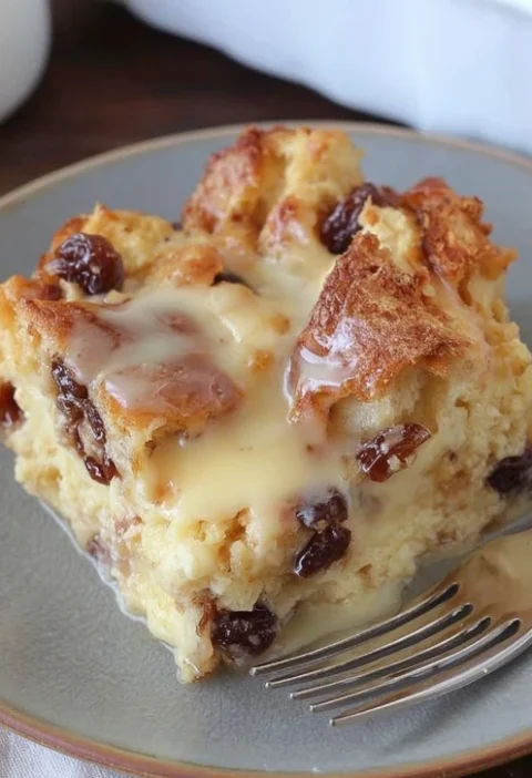 Easy Cinnamon Raisin Bread Pudding Recipe Homemade Cinnamon Raisin Bread Pudding Best Cinnamon Raisin Bread Pudding Vegan ...