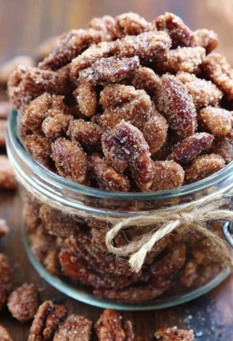 Easy Cinnamon Sugar Nuts Recipe Homemade Glazed Nuts Tutorial Sweet Snack Ideas Cinnamon Nuts DIY Cinnamon Sugared Nuts Ho...