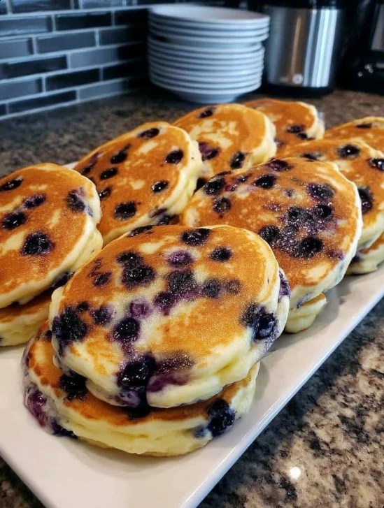 Easy Fluffy Blueberry Pancakes Recipe Best Brunch Blueberry Pancakes Homemade Fluffy Blueberry Pancakes Simple Blueberry P...