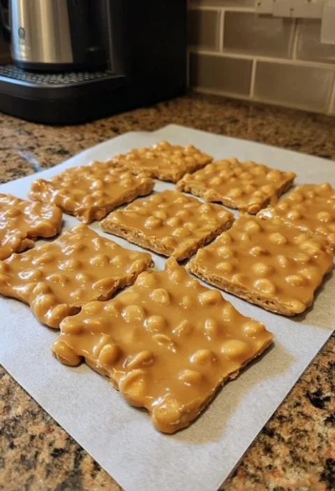 Easy Homemade Peanut Brittle Recipe Simple Peanut Brittle Ingredients List Quick Peanut Brittle Recipe At Home Low-ingredi...