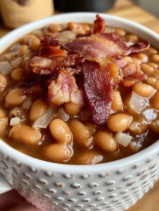 Easy Georgia’s Loaded Baked Beans for barbecues and potlucks