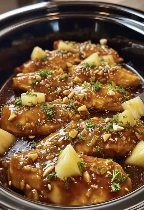 Easy Macadamia Pineapple Chicken Recipe Best Family Chicken Dinner Ideas Tropical Pineapple Macadamia Chicken How To Cook ...