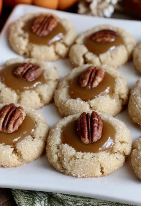 Easy Pecan Pie Cheesecake Cookies Recipe Gooey Caramel Pecan Cookie Ideas Soft Cookie With Pecan Center Recipe Homemade Pe...