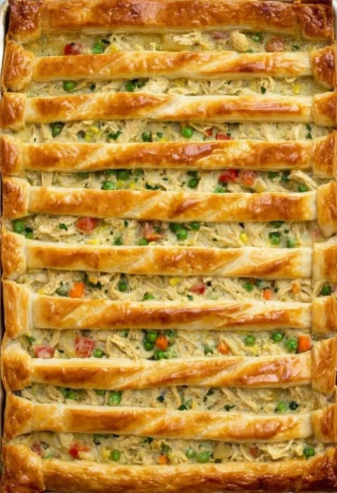 Easy Sheet Pan Chicken Pot Pie Recipe Healthy Sheet Pan Chicken Pot Pie Keto Sheet Pan Chicken Pot Pie Gluten-free Sheet P...
