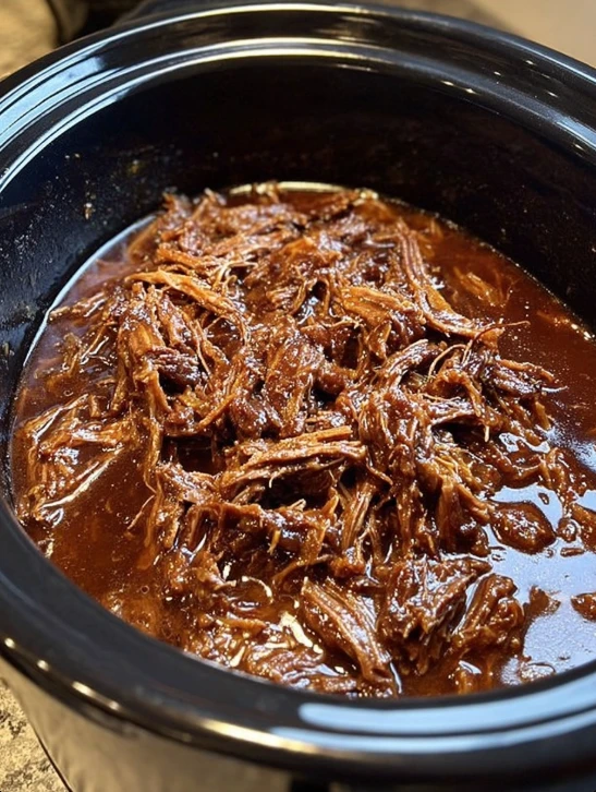 Slow Cooker 4-Ingredient Honey Garlic Beef