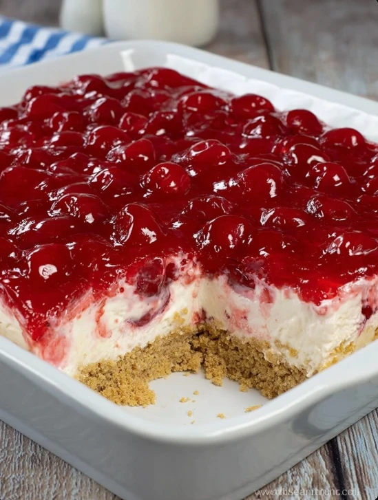 Grandma's Cherry Delight Recipe Easy Traditional Cherry Delight Dessert Recipe Best Cherry Delight Recipe Like Grandma's O...