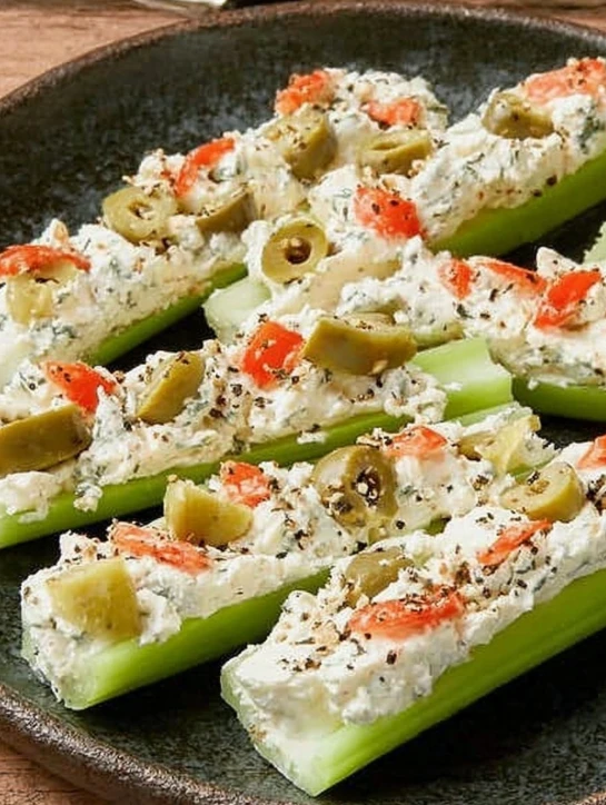 Grandma's Stuffed Celery Recipe Easy Stuffed Celery Recipe Homemade Celery Stuffing Best Celery Recipes For Holidays Tradi...