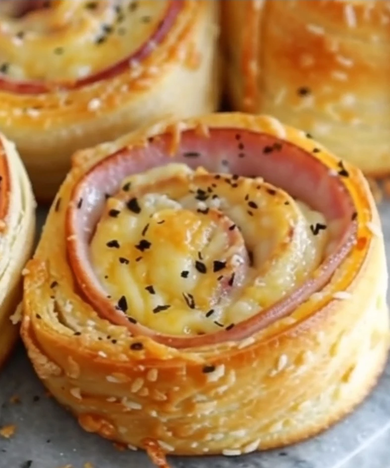 Ham and Cheese Pinwheels Recipe