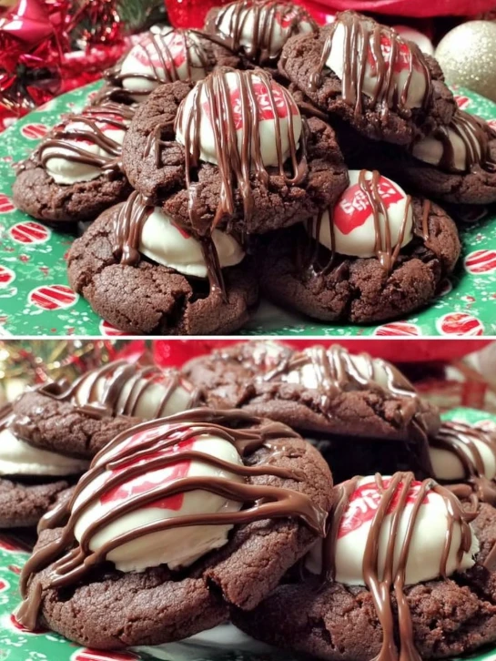 Holiday Chocolate Peppermint Kiss Cookies Recipe Easy Peppermint Kiss Cookie Recipe Best Cocoa Mint Cookies For Christmas ...