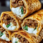 Easy Air Fryer Cheeseburger Wraps