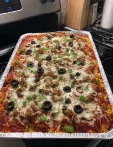 Keto Supreme Pizza Casserole