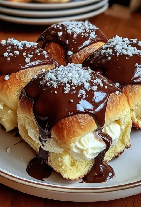Midwest Boston Cream Pie Recipe Hawaiian Rolls Stuffed Dessert Ideas Best Boston Cream Pie Hawaiian Rolls How To Make Bost...