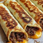 Easy Air Fryer Cheeseburger Wraps