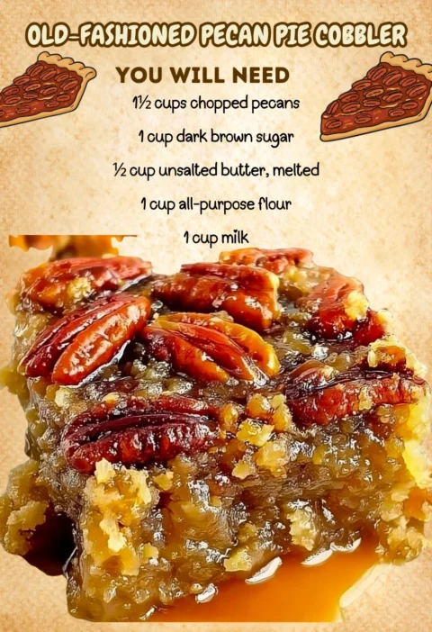 Oldfashioned Pecan Pie Cobbler
