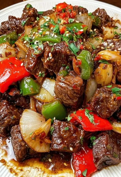 Pepper Steak With Bell Peppers Recipe Easy Pepper Steak With Onions Best Pepper Steak With Bell Peppers Homemade Pepper St...
