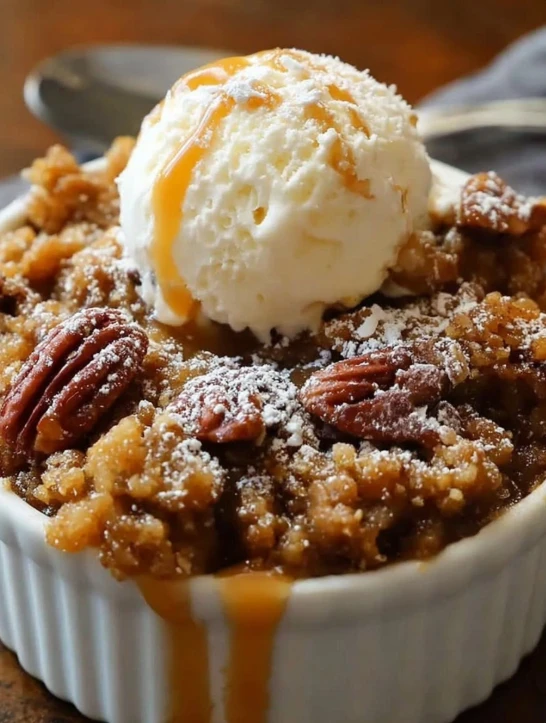 Pumpkin Pecan Cobbler