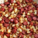 One-Pan Chocochip Gooey Treats with moving center and crisp edges