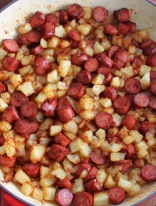Easy Hot Dog & Potato Hash — quick, hearty comfort food