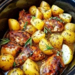 Slow Cooker 5-Ingredient Creamy Holiday Fettuccine