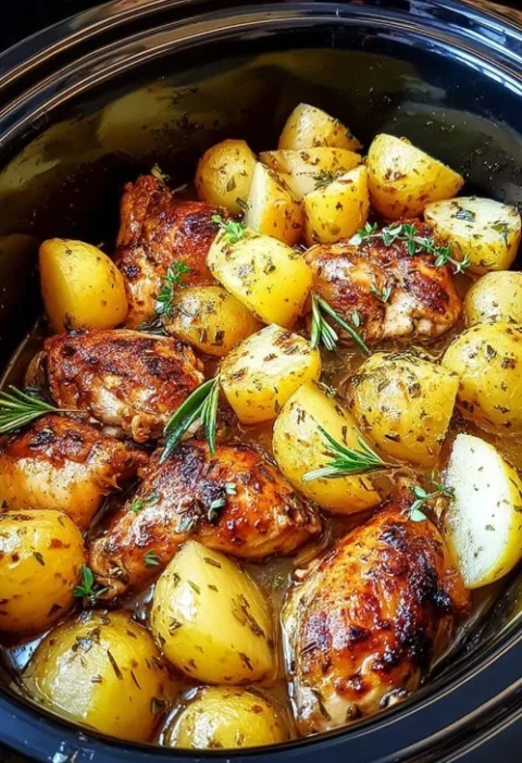 Slow Cooker Herb Chicken Recipe Herb-infused Chicken Slow Cooker Ideas Best Slow Cooker Chicken And Potatoes Easy Herb Chi...