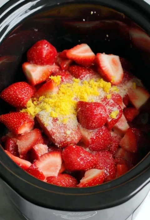Slow Cooker Strawberries Recipe Best Slow Cooker Strawberries Healthy Slow Cooker Strawberries Slow Cooker Strawberries De...