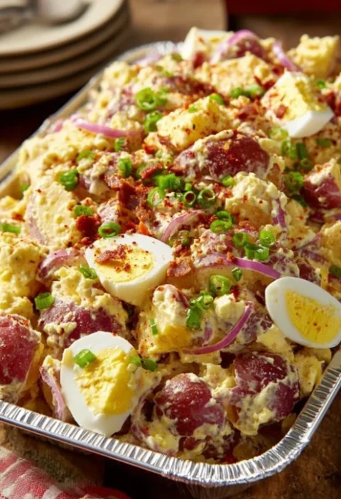 Southern Deviled Egg Potato Salad Recipe Best Southern Style Deviled Egg Potato Salad How To Make Deviled Egg Potato Salad...