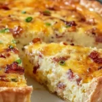 Quick Impossible Cheesecake Pie — creamy center, golden edges