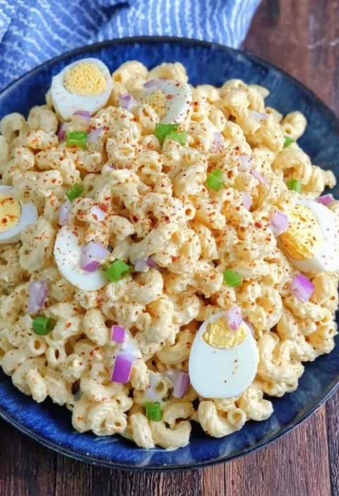 Southern Potluck Deviled Egg Salad Recipe Best Deviled Egg Pasta Salad Ideas Easy Southern Deviled Egg Pasta Salad Low Car...