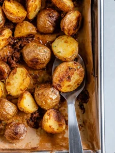 Southern Potluck Mayonnaise Roasted Potatoes