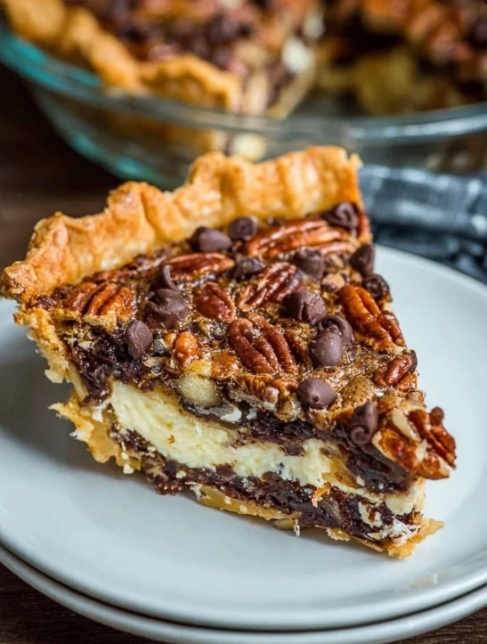 Warm Holiday Table Cream Cheese Pecan Pie