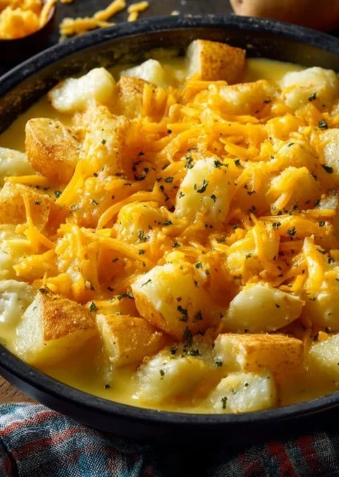 4ingredient Cheddar Potato Soup