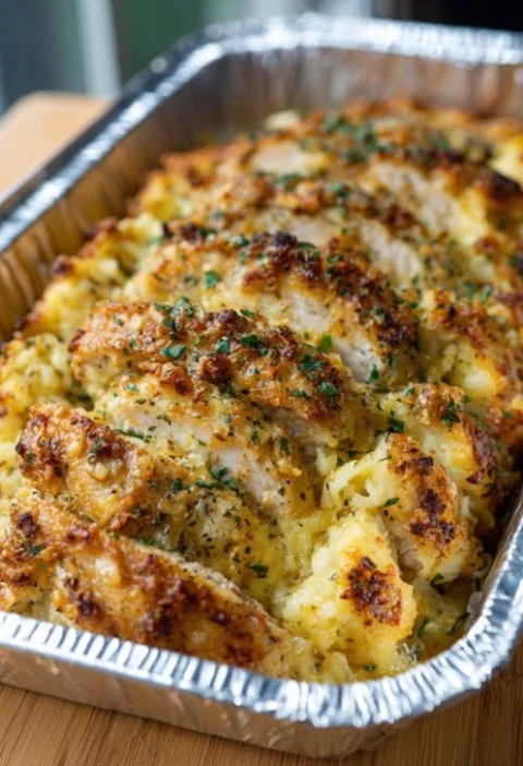 4ingredient Chicken Stuffing Bake