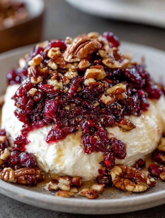 4ingredient Cranberry Cheese Dip