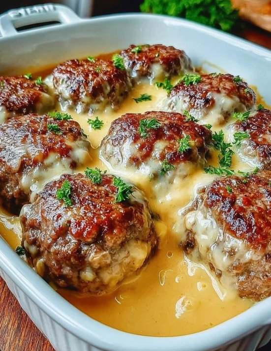 Farmhouse Amish Hamburger Steak Bake