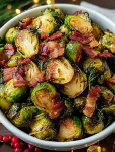 Aunt Millie’s Sunday-Table Bacon Brussels Sprouts