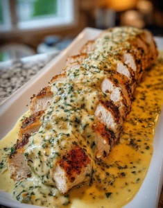 Baked Caesar Chicken with Creamy Parmesan Sauce