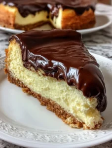 Retro Bakery-Style Boston Cream Pie Cheesecake