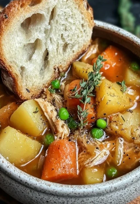 Best Chicken Vegetable Stew Recipe Easy Hearty Chicken Stew Slow Cooker Chicken Vegetable Stew Homemade Chicken And Veggie...