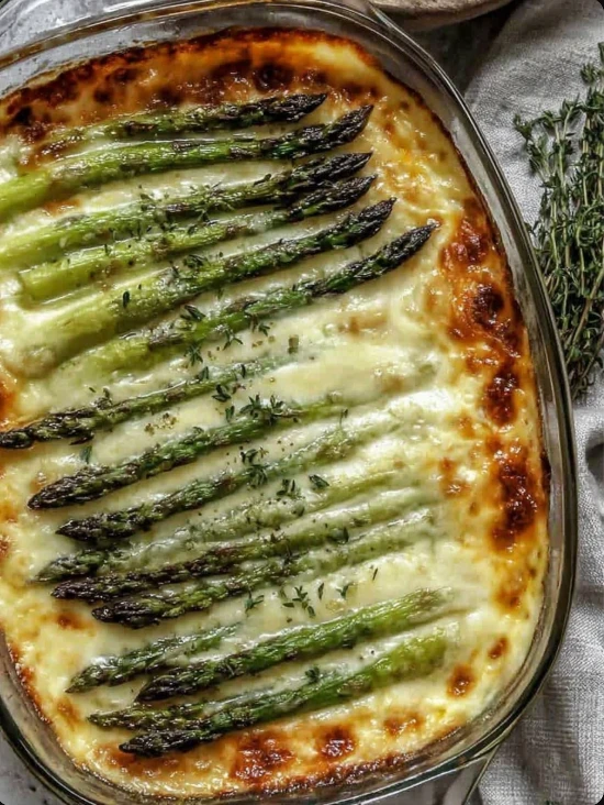BEST Easy Asparagus Casserole