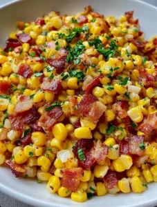 Midwest Country Fried Corn With Bacon